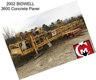 2002 BIDWELL 3600 Concrete Paver