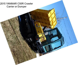 2015 YANMAR C50R Crawler Carrier or Dumper
