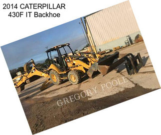 2014 CATERPILLAR 430F IT Backhoe