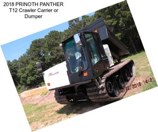 2018 PRINOTH PANTHER T12 Crawler Carrier or Dumper