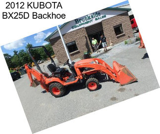 2012 KUBOTA BX25D Backhoe