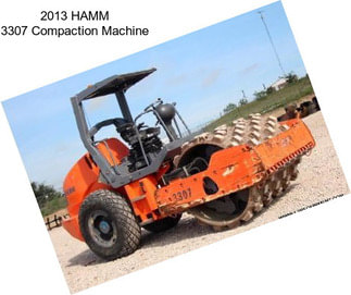 2013 HAMM 3307 Compaction Machine