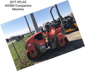 2017 ATLAS AW260 Compaction Machine