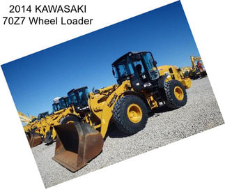 2014 KAWASAKI 70Z7 Wheel Loader