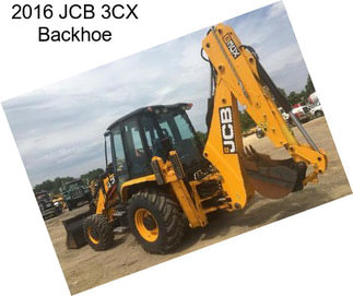 2016 JCB 3CX Backhoe