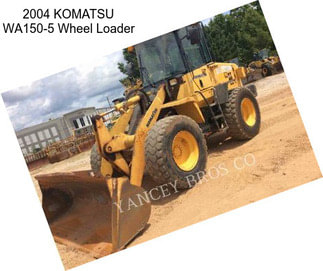 2004 KOMATSU WA150-5 Wheel Loader