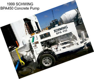 1999 SCHWING BPA450 Concrete Pump