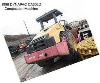 1998 DYNAPAC CA302D Compaction Machine