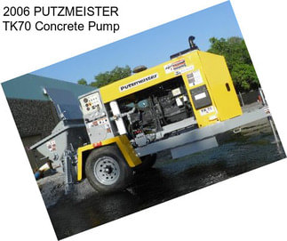 2006 PUTZMEISTER TK70 Concrete Pump