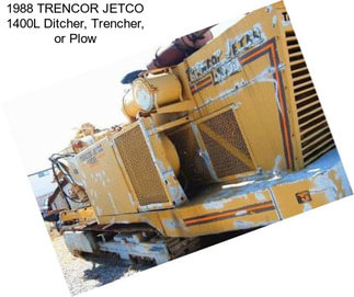 1988 TRENCOR JETCO 1400L Ditcher, Trencher, or Plow