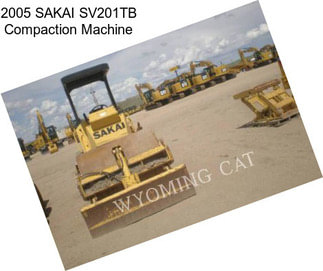 2005 SAKAI SV201TB Compaction Machine