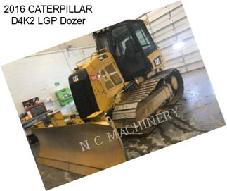 2016 CATERPILLAR D4K2 LGP Dozer