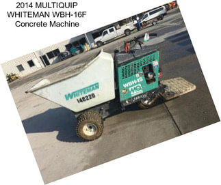 2014 MULTIQUIP WHITEMAN WBH-16F Concrete Machine