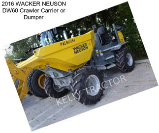 2016 WACKER NEUSON DW60 Crawler Carrier or Dumper
