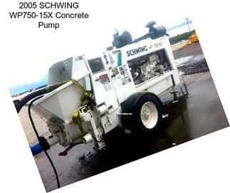 2005 SCHWING WP750-15X Concrete Pump