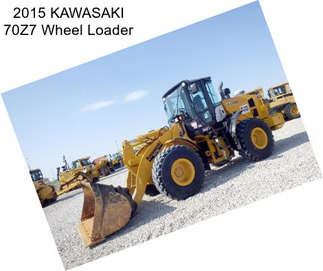 2015 KAWASAKI 70Z7 Wheel Loader