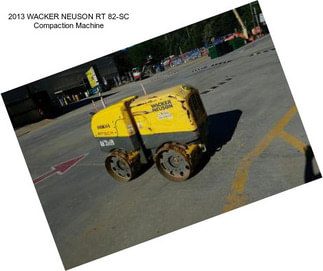 2013 WACKER NEUSON RT 82-SC Compaction Machine