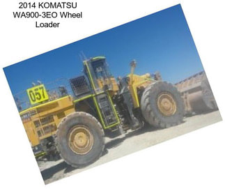 2014 KOMATSU WA900-3EO Wheel Loader