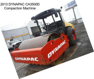 2013 DYNAPAC CA3500D Compaction Machine