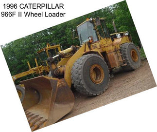 1996 CATERPILLAR 966F II Wheel Loader