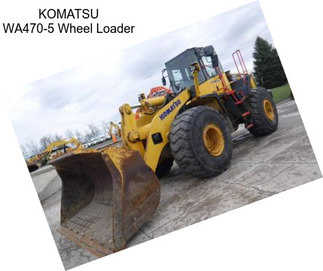 KOMATSU WA470-5 Wheel Loader