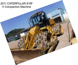 2011 CATERPILLAR 815F II Compaction Machine