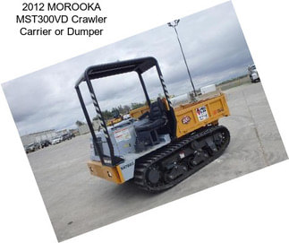 2012 MOROOKA MST300VD Crawler Carrier or Dumper