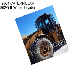 2004 CATERPILLAR 962G II Wheel Loader