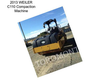 2013 WEILER C110 Compaction Machine