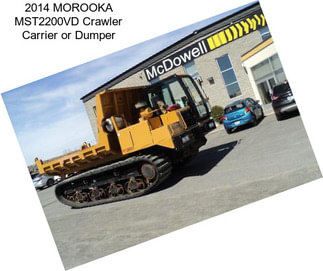 2014 MOROOKA MST2200VD Crawler Carrier or Dumper
