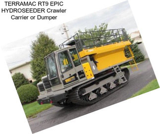 TERRAMAC RT9 EPIC HYDROSEEDER Crawler Carrier or Dumper