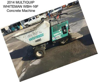 2014 MULTIQUIP WHITEMAN WBH-16F Concrete Machine