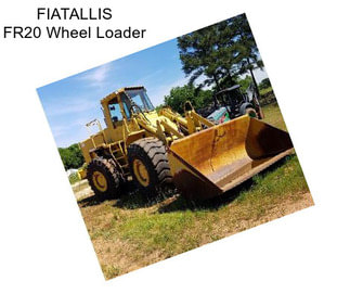 FIATALLIS FR20 Wheel Loader