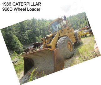 1986 CATERPILLAR 966D Wheel Loader