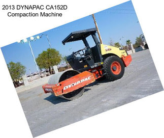 2013 DYNAPAC CA152D Compaction Machine