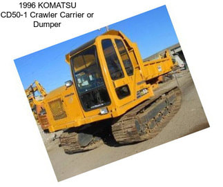 1996 KOMATSU CD50-1 Crawler Carrier or Dumper