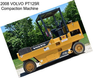 2008 VOLVO PT125R Compaction Machine