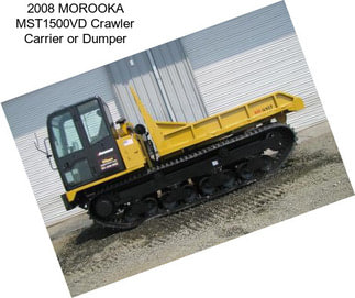 2008 MOROOKA MST1500VD Crawler Carrier or Dumper