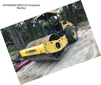 2016 BOMAG BW211D Compaction Machine
