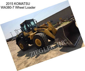 2015 KOMATSU WA380-7 Wheel Loader