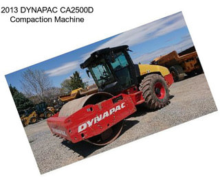 2013 DYNAPAC CA2500D Compaction Machine
