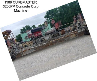 1988 CURBMASTER 3200PP Concrete Curb Machine