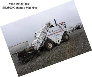 1997 ROADTEC SB2500 Concrete Machine