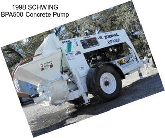 1998 SCHWING BPA500 Concrete Pump