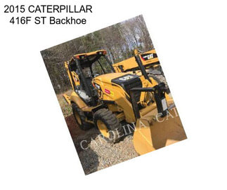 2015 CATERPILLAR 416F ST Backhoe