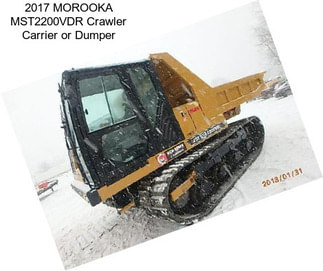 2017 MOROOKA MST2200VDR Crawler Carrier or Dumper