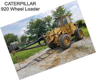 CATERPILLAR 920 Wheel Loader