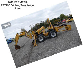 2012 VERMEER RTX750 Ditcher, Trencher, or Plow