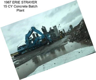 1987 ERIE STRAYER 15 CY Concrete Batch Plant