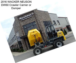 2016 WACKER NEUSON DW60 Crawler Carrier or Dumper